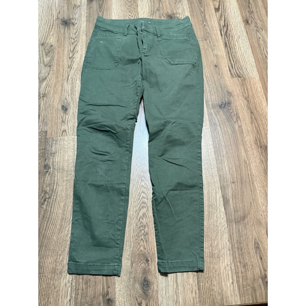 Old Navy Pixie Pants Womens 2 Green Ladies Casual Mid Rise Chino Trousers Good